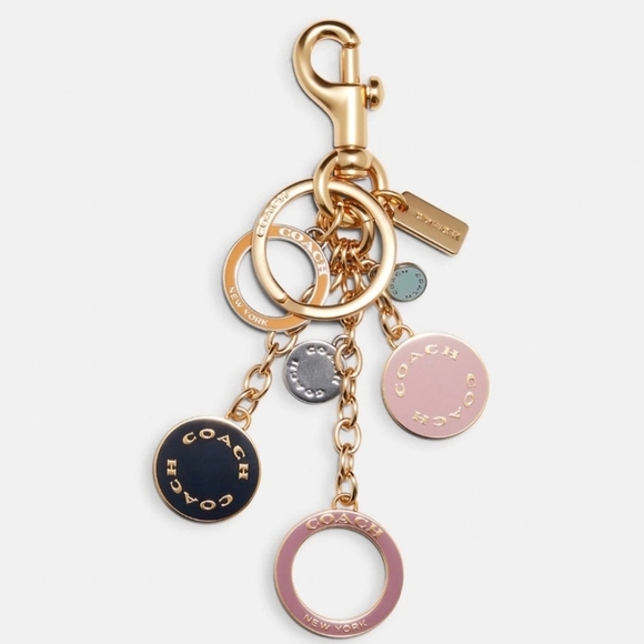 NWOT Coach Gold and Pink Accents Purse Charm - Picture 2 of 3